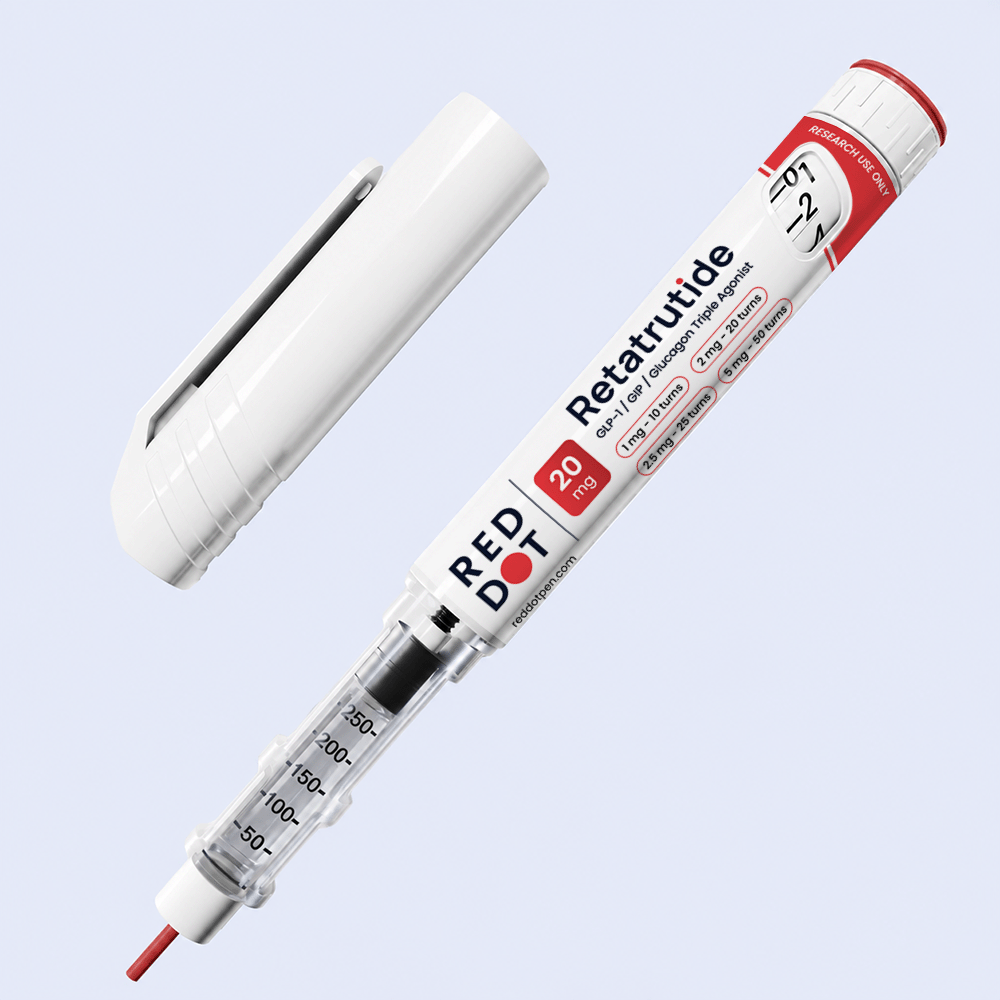 Retatrutide — research peptide vial